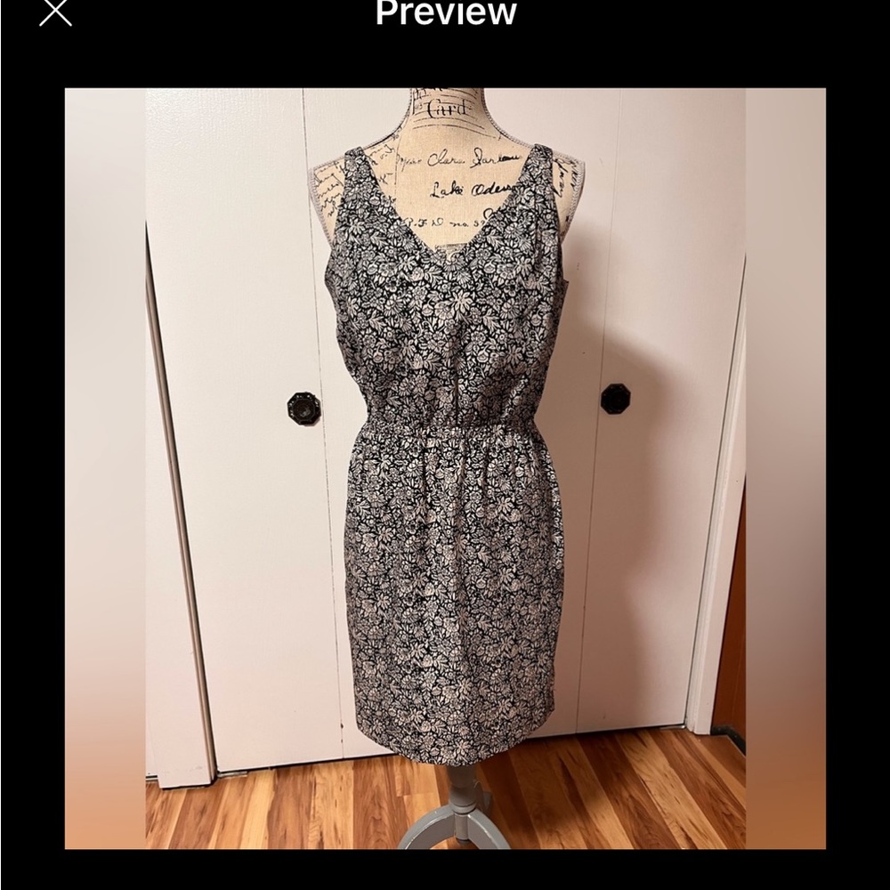 LOFT Lightweight Silky Floral Midi Slip Dress